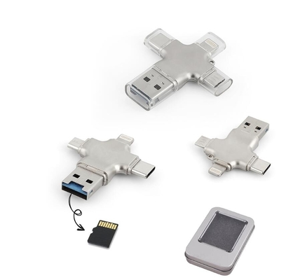 4 ইন ওয়ান টাইপ সি OTG USB ফ্ল্যাশ ড্রাইভ 2.0 3.0 30MB/S Android ফোনের জন্য