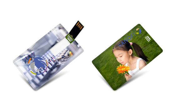 CMYK লোগো UV রঙিন প্রিন্ট ক্রেডিট কার্ড USB স্টিক 2.0 3.0 15MB/S