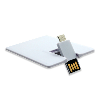 অ্যান্ড্রয়েড OTG 2.0 ক্রেডিট কার্ড USB স্টিকস 1GB 128GB 15MB/S UV রঙিন প্রিন্ট