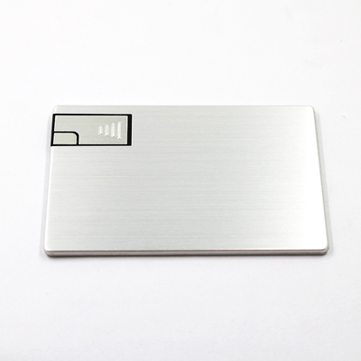 সিলভার মেটাল 2.0 ক্রেডিট কার্ড USB স্টিকস 16GB 32GB ROSH অনুমোদিত