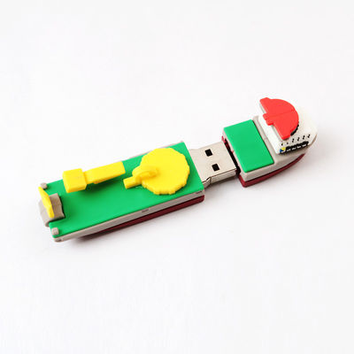 3D কপি বাস্তব পিভিসি USB ড্রাইভ পালতোলা জাহাজ কাস্টমাইজড আকার