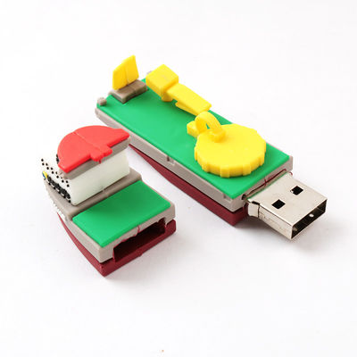3D কপি বাস্তব পিভিসি USB ড্রাইভ পালতোলা জাহাজ কাস্টমাইজড আকার