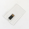 স্বচ্ছ প্লাস্টিক উপাদান ক্রেডিট কার্ড USB স্টিকস 2.0 128GB 64GB 15MB/S