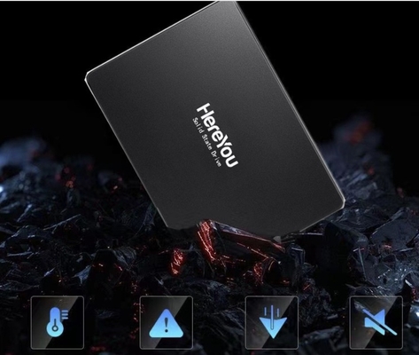 উচ্চ ক্ষমতা 2.5 ইঞ্চি SATA এসএসডি 128 গিগাবাইট 10-2000Hz কম্পন প্রতিরোধের এবং শক্তি খরচ