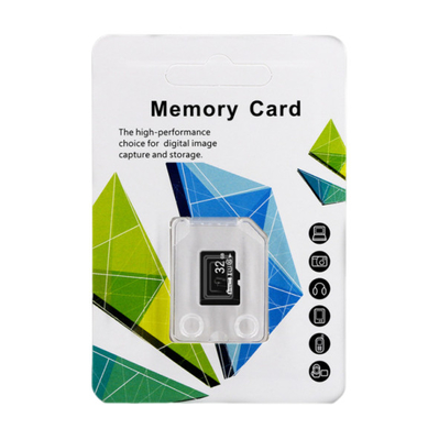 পূর্ণ মেমরি এবং 64GB ক্ষমতা সহ একটি কালো মেমরি কার্ড শ্রেণীবদ্ধ