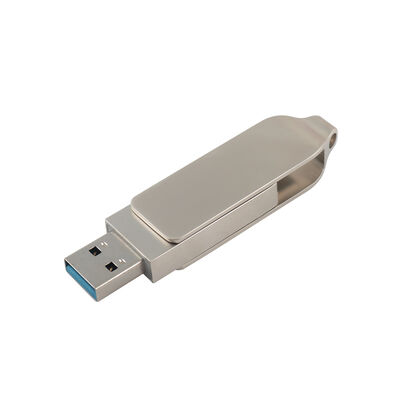 TYPE C USB 128GB 256GB হাই স্পিড ইউএসবি সাইজ 71.4*16.8*10.1mm সহ রেট্রো বডি সিলভার কালার