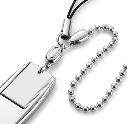 Mini Usb Flash Drive With Key Chain Can Laser Logo And Print Logo By Customized Made Usb Body Can Do Silver And Gray Color