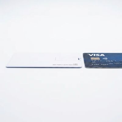 Writing Speed 2.0 8-15mbs credit card usb flash drive with logo OEM support durable construction and easy to carry design