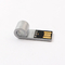 হুইসেল আকৃতির মেটাল USB ফ্ল্যাশ ড্রাইভ লেজার লোগো সিলভার USB 2.0 মেমরি স্টিক
