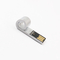 হুইসেল আকৃতির মেটাল USB ফ্ল্যাশ ড্রাইভ লেজার লোগো সিলভার USB 2.0 মেমরি স্টিক
