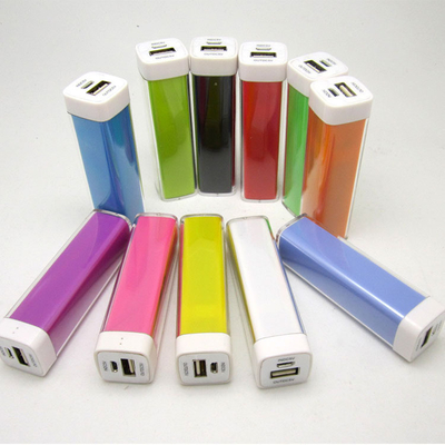 উপহার ব্যবহারের জন্য 2000MAH রঙিন মেটাল পাওয়ার ব্যাঙ্ক 91x25x25MM