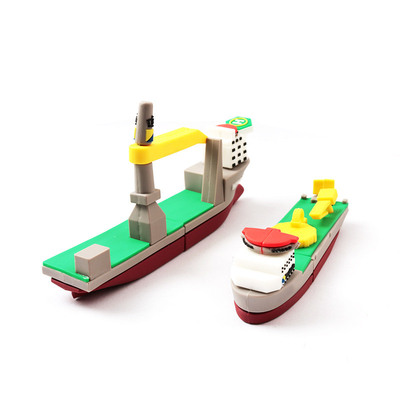 3D কপি বাস্তব পিভিসি USB ড্রাইভ পালতোলা জাহাজ কাস্টমাইজড আকার