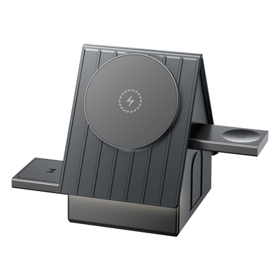 OEM Supported Multifunction Wireless Charger with ≥75% Charging Efficiency and White or Gray Options