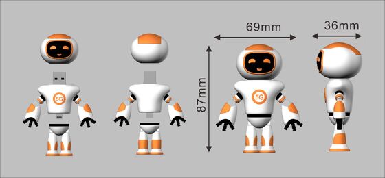 সুন্দর আকৃতির মিনিয়ন কার্টুন চরিত্র পিভিসি ইউএসবি ফ্ল্যাশ ড্রাইভ ইউএসবি 2.0 এবং 3.0