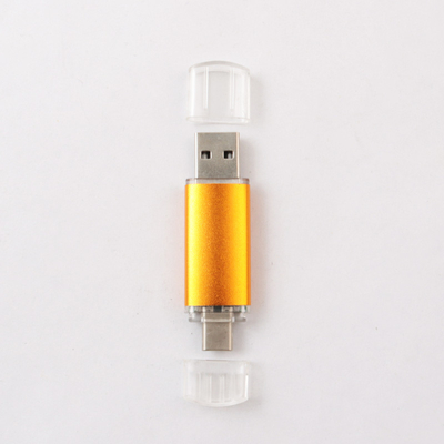 অ্যান্ড্রয়েড আইফোনের জন্য মেটাল 256GB OTG USB ফ্ল্যাশ ড্রাইভ লেজার লোগো