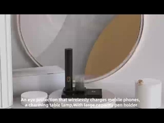 শিক্ষার্থীদের চোখের সুরক্ষা সহ ওয়্যারলেস চার্জার ডেস্ক ল্যাম্প উত্তোলন এবং ভাঁজ করা যেতে পারে