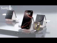 সাদা এবং ধূসর দ্রুত চার্জ বেছে নিতে পারেন ওয়্যারলেস চার্জিং প্যাড OEM লোগো লোগোর জন্য সমর্থন